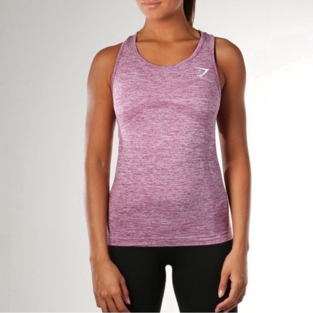 Gymshark Women’s Pink Heather Performance Tank Top